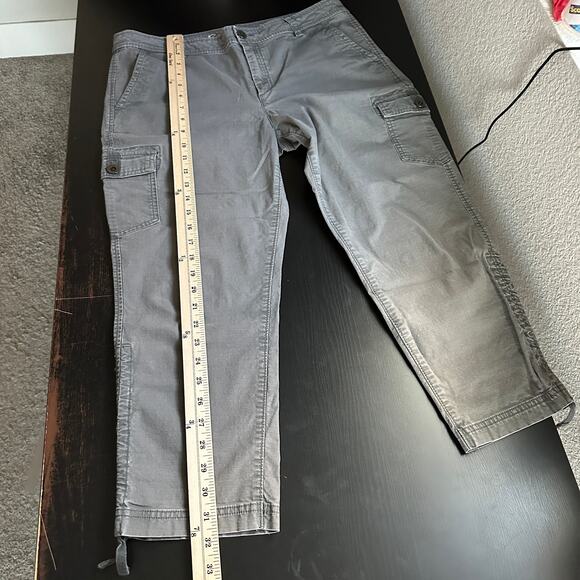 Eddie Bauer Pants 10 Cargo Hiking Gray Mid Rise Outdoors Ripstop Mountain Casual - Picture 8 of 9